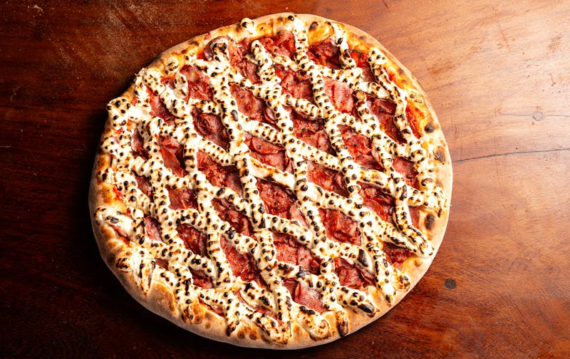 Via 313 cheese pizza with four cheese blend