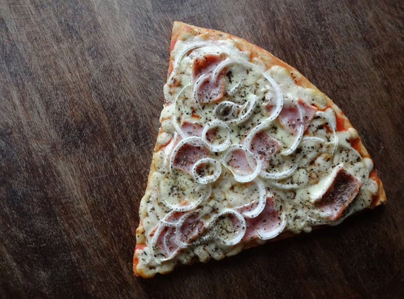 Stretchy melted cheese on a via313 pizza
